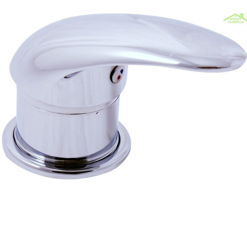 Miscelatore lavabo economico VLTAVA in ottone nero con pop-up