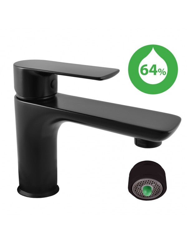 Miscelatore economico per lavabo VLTAVA in ottone nero senza sifone