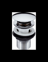 Miscelatore lavabo LABE in ottone cromato con maniglia in ceramica con sifone