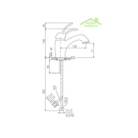 LABE miscelatore lavabo ottone bianco cromato lucido senza sifone