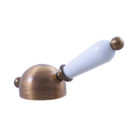 LABE miscelatore lavabo in ottone con manico in ceramica senza sifone