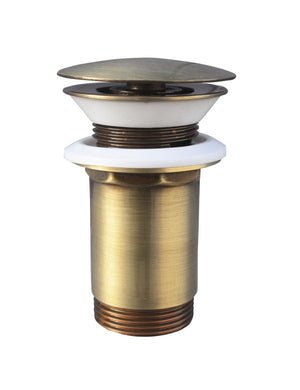 Miscelatore lavabo LABE in ottone spazzolato con sifone