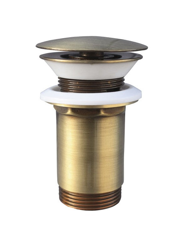 Miscelatore lavabo LABE in ottone spazzolato con sifone