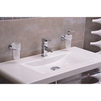 Miscelatore lavabo LOIRA in ottone cromato senza sifone