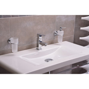 Miscelatore lavabo LOIRA in ottone cromato senza sifone