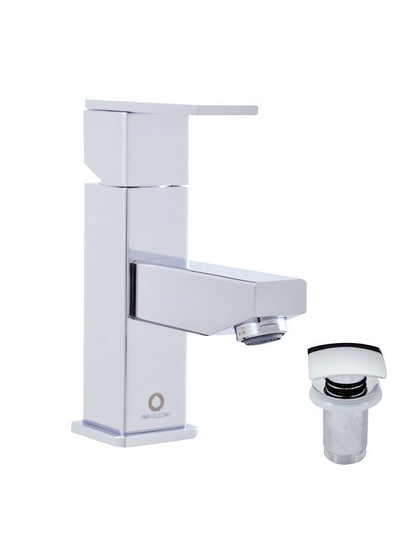 Miscelatore lavabo LOIRA in ottone cromato con sifone