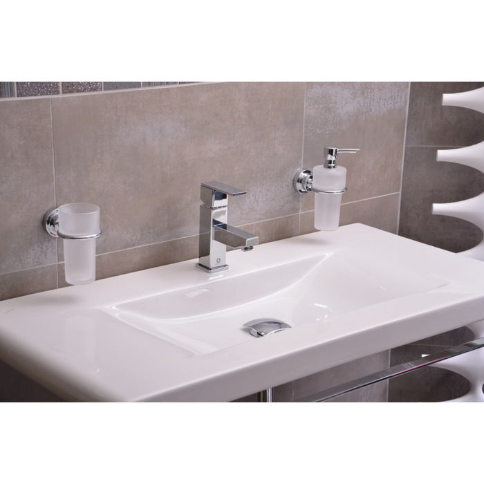 Miscelatore lavabo LOIRA in ottone cromato con sifone