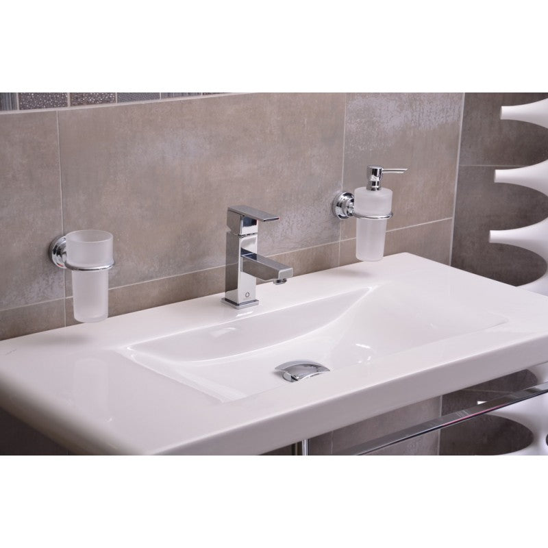 Miscelatore lavabo LOIRA in ottone cromato con sifone