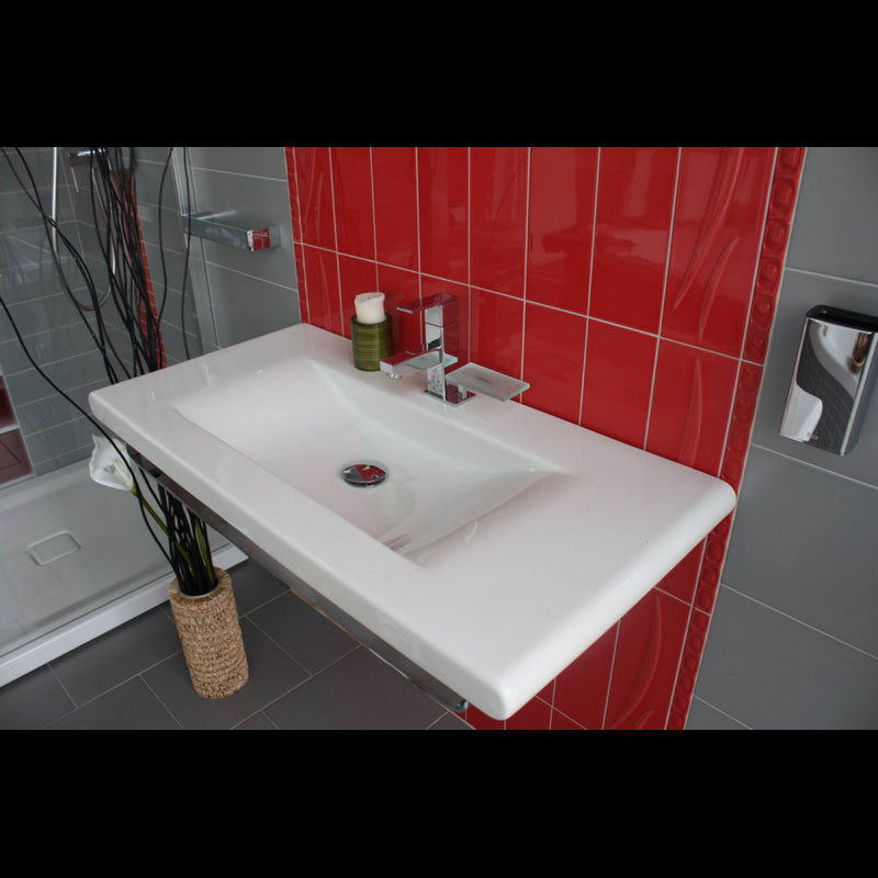 Miscelatore lavabo LOIRA in ottone cromato con sifone