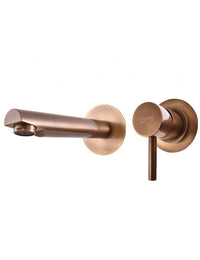 SEINA miscelatore lavabo incasso a parete in ottone ⌀ 8cm