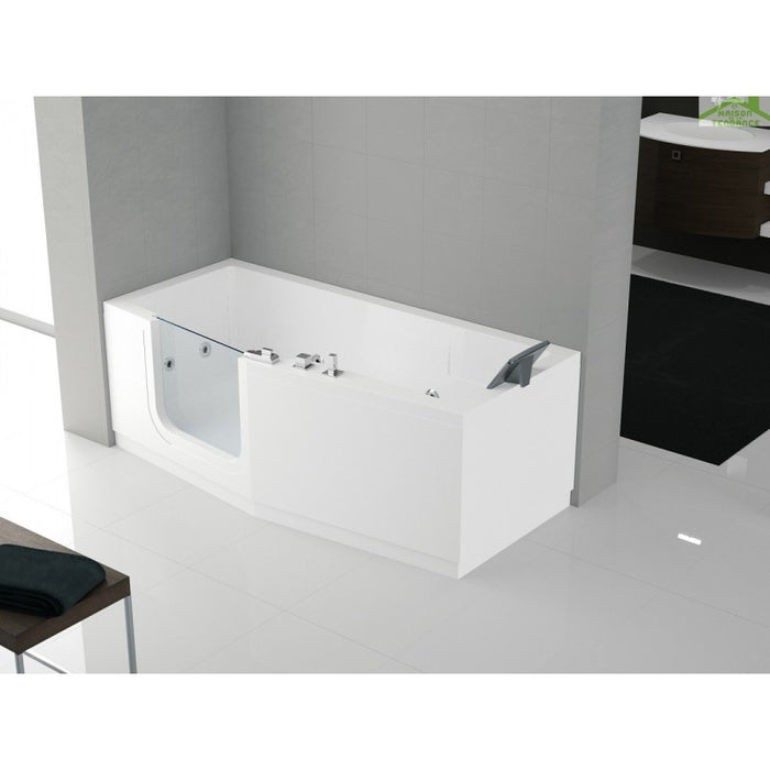 Miscelatore lavabo a parete NIL in ottone placcato oro spazzolato