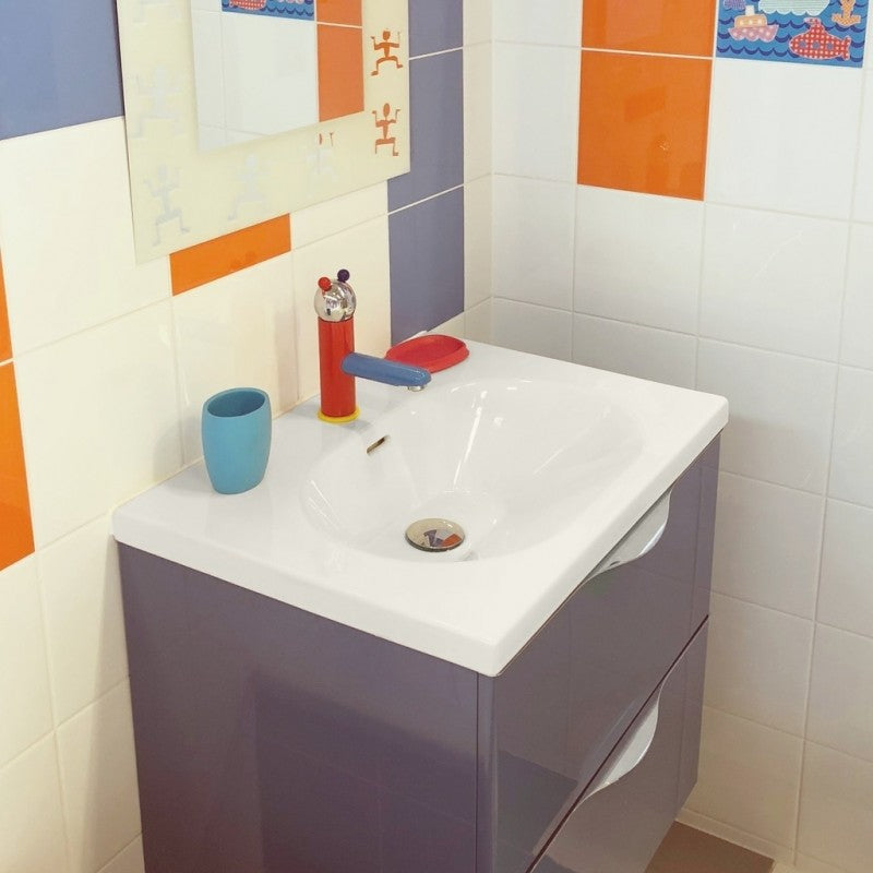 Rubinetto miscelatore lavabo Bear per bambini con sifone