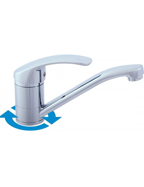 Miscelatore lavabo lungo MISSISSIPI in ottone cromato