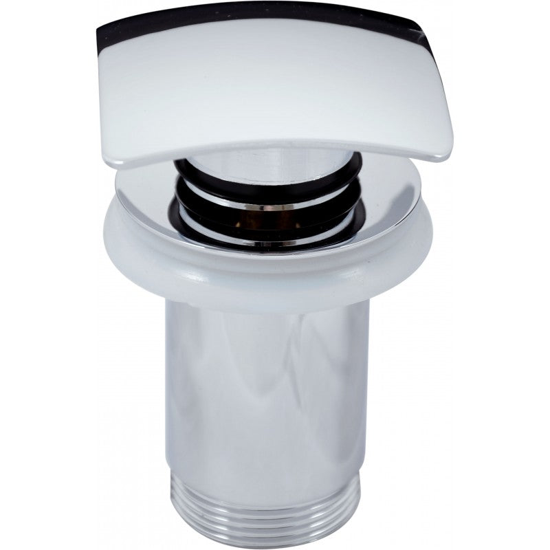 Miscelatore lavabo ROYAL con sifone decorato con pietre in ottone cromato