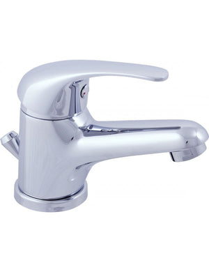Miscelatore lavabo SAZAVA in ottone cromato con sifone