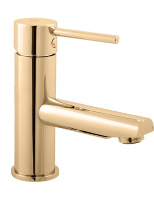 SEINA miscelatore lavabo senza sifone ottone dorato