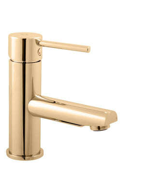Miscelatore lavabo SEINA in ottone dorato H. 19,8 cm