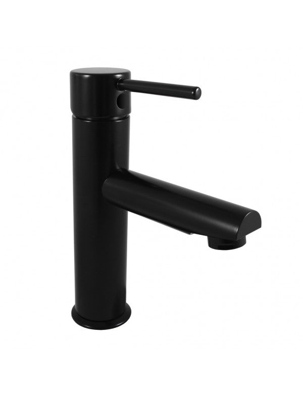 SEINA miscelatore lavabo in ottone nero opaco H. 19,8 cm