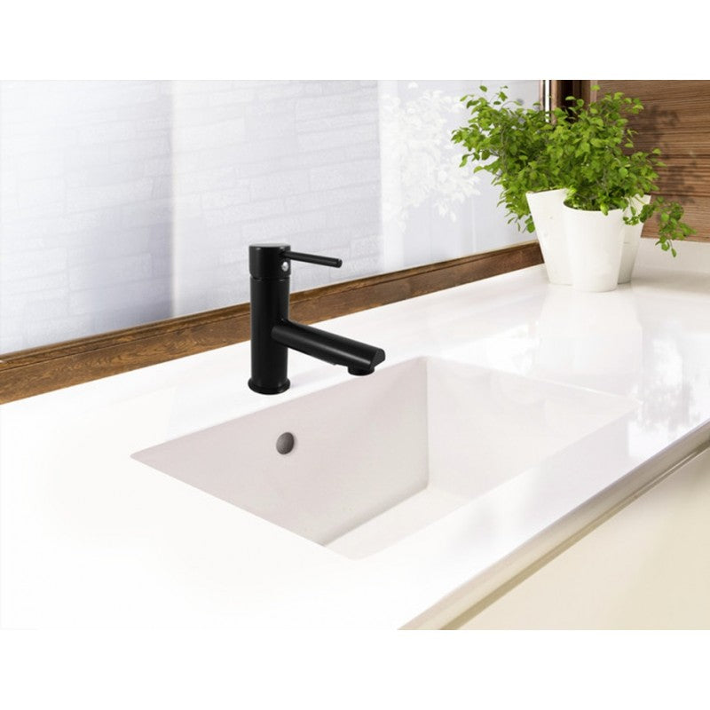 SEINA miscelatore lavabo senza sifone in ottone nero