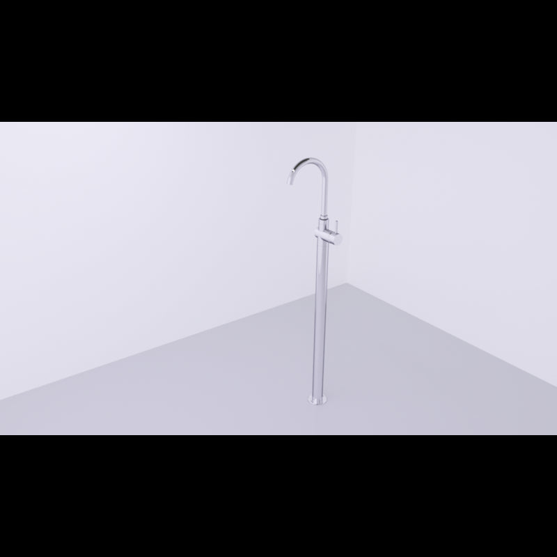 SEINA miscelatore lavabo a colonna in ottone cromato H.