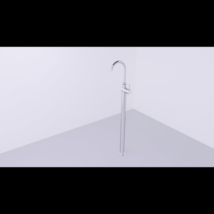 Miscelatore lavabo a colonna SEINA in ottone placcato oro H.