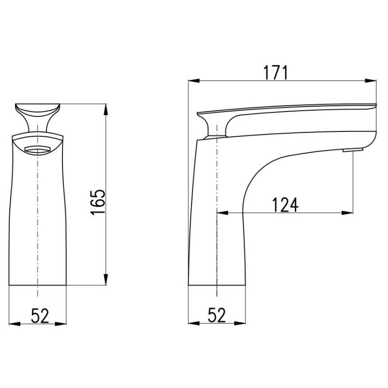 TIGRIS miscelatore lavabo in ottone cromato bianco senza sifone
