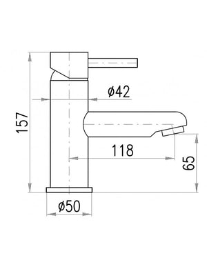 Miscelatore lavabo per bambini tricolore senza sifone