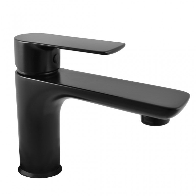 Miscelatore lavabo VLTAVA in ottone nero con pop-up