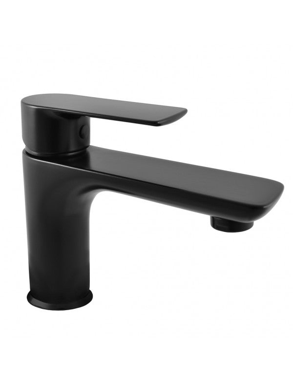 Miscelatore lavabo VLTAVA in ottone nero senza sifone