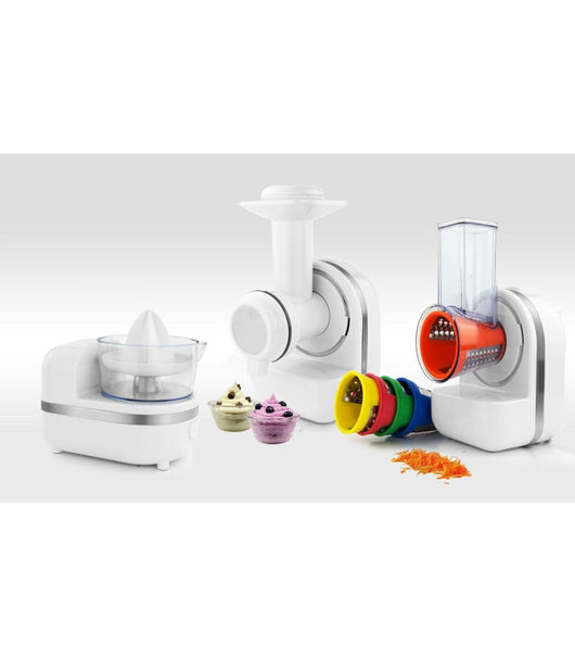 Mixer 3 In 1 Robot Da Cucina Succo Marmellata Dessert Spremiagrumi 220-240v 150w         