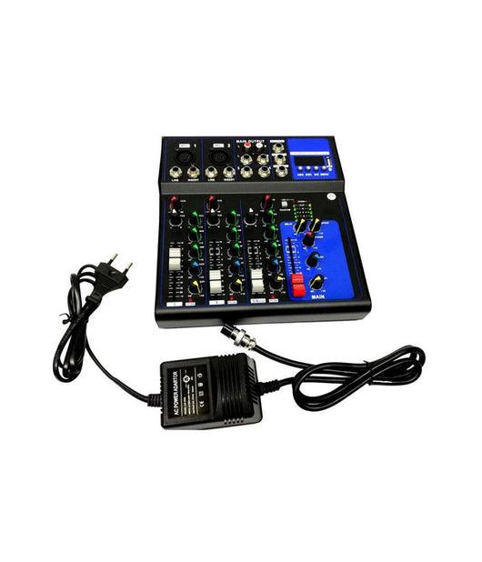 Mixer Audio Professionale 4 Canali Usb Con Echo-delay Dj Karaoke Pianobar         