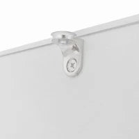 Tavolino Salotto Moderno Lucido con Illuminazione LED, con Piano in Vetro e Cassetto, Resistente ai Graffi, 100x50x32 cm, Bianco