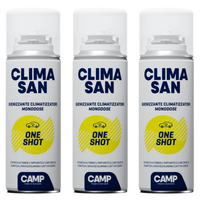 Igienizzante monodose climasan one shot spray per climatizzatori abitacoli auto camper 200ml 3 pezzi