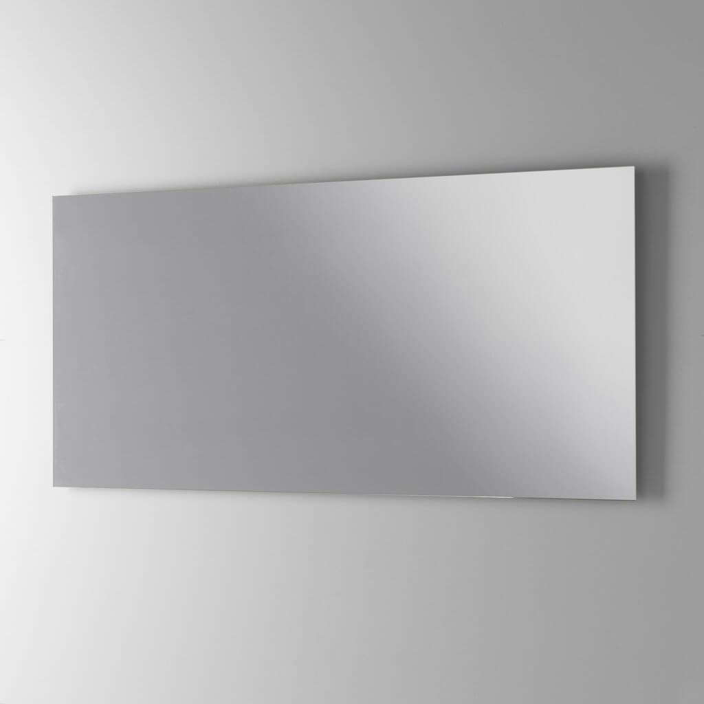 Mobile Bagno Sospeso 180cm Con Vasca Integrata Cassetto E Specchio - Top Effetto Corten + Base Bianca