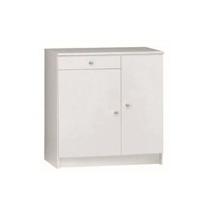 Mobile 2 Ante 1 Cassetto Kit Bianco Lisco cm 77x34x80h - Sarmog