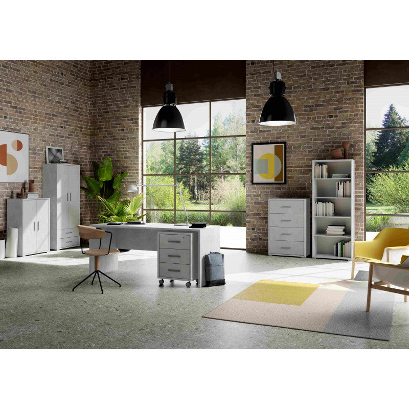 Mobile 2 Ante 71L x 41P x h110 – Finitura Bianco Opaco e Nero Opaco – Sarmog