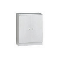 Mobile 2 Ante Kit Bianco Lisco cm 62x34x80h - Sarmog