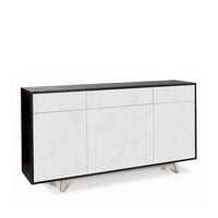 Mobile 3 Ante 3 Cassetti 164L x 41P x h92 – Finitura Nero Opaco e Bianco Opaco – Sarmog