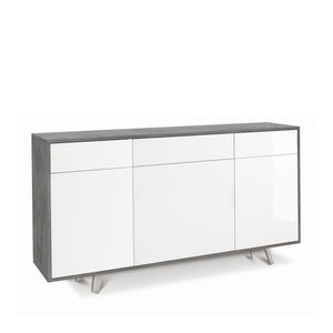 Mobile 3 Ante 3 Cassetti Kit Cemento cm 164x41x92h - Sarmog