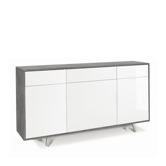 Mobile 3 Ante 3 Cassetti Kit Cemento cm 164x41x92h - Sarmog