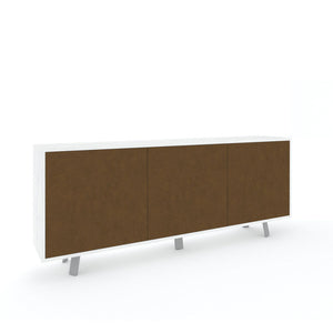 Mobile 3 Ante Kit Ossido Bianco cm 177x41x74h - Sarmog