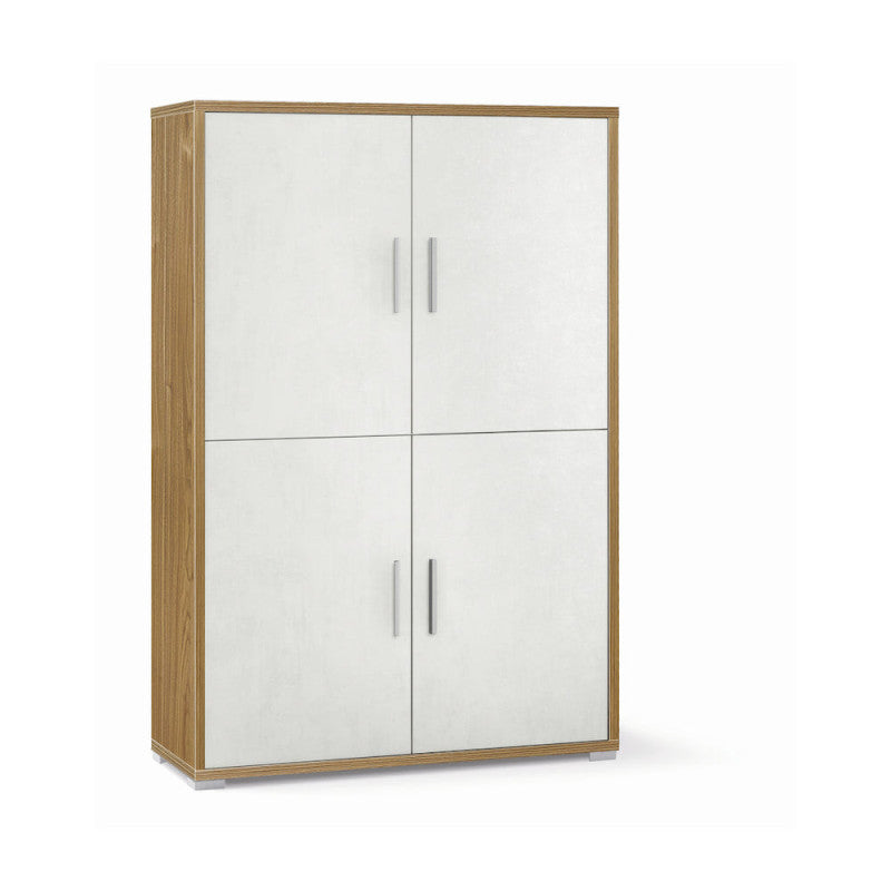 Mobile 4 Ante Kit Noce Stelvio cm 108x41x161h - Sarmog