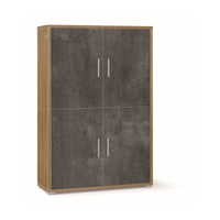 Mobile 4 Ante Kit Noce Stelvio cm 108x41x161h - Sarmog