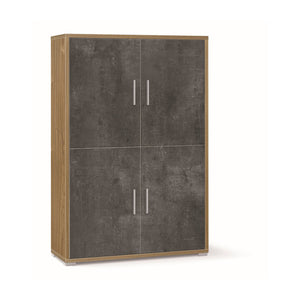 Mobile 4 Ante Kit Noce Stelvio cm 108x41x161h - Sarmog