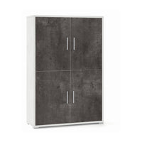 Mobile 4 Ante Kit Ossido Bianco cm 108x41x161h - Sarmog