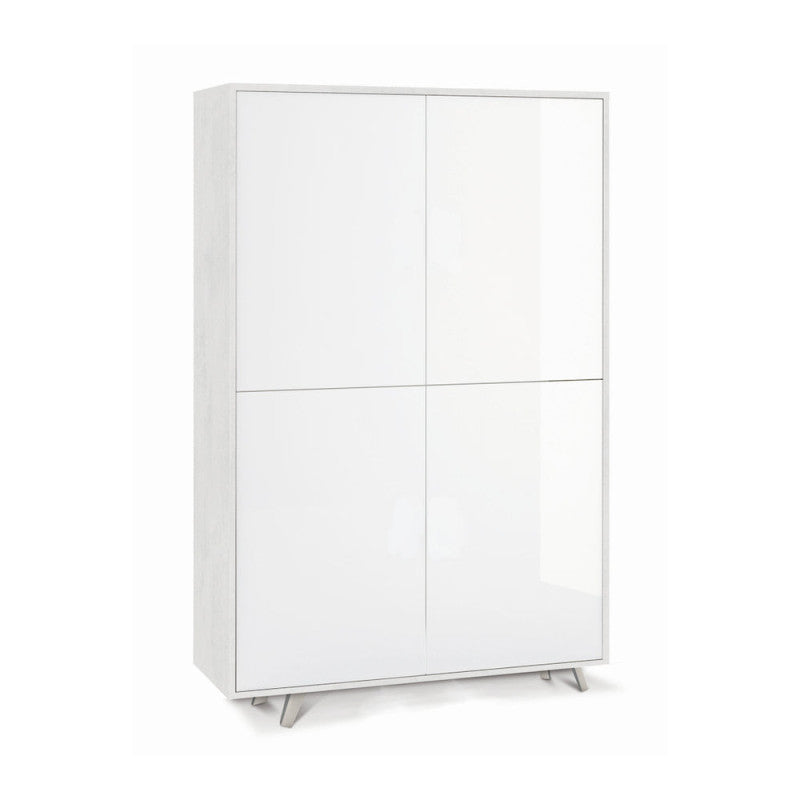 Mobile 4 Ante Kit Ossido Bianco cm 108x41x161h - Sarmog