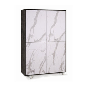 Mobile 4 Ante Kit Ossido Nero cm 108x41x161h - Sarmog