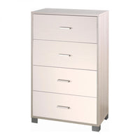 Mobile 4 Cassetti 70L x 41P x h112 – Finitura Olmo Chiaro e Bianco Fiammato – Sarmog