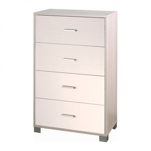 Mobile 4 Cassetti 70L x 41P x h112 – Finitura Olmo Chiaro e Bianco Fiammato – Sarmog