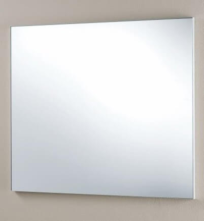 Mobile Bagno 70cm Sospeso Cassetto, Colonna Pensile, Vano a Giorno, Specchio E Lampada - Laccato Bianco Opaco + Ossido